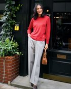 【ドゥクラッセ/DoCLASSE】のサイドボタン・プルオーバーニット レッド|ID: prp329100004926005 ipo3291000000037256300