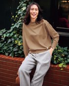 【ドゥクラッセ/DoCLASSE】のサイドボタン・プルオーバーニット モカ|ID: prp329100004926005 ipo3291000000037256304