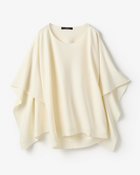 【ドゥクラッセ/DoCLASSE】の総針編み・バックマントプルオーバー オフホワイト|ID: prp329100004926030 ipo3291000000037102220