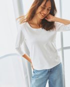 【ドゥクラッセ/DoCLASSE】のジュエルネックN/7分袖・ドゥクラッセTシャツ ホワイト|ID: prp329100004926032 ipo3291000000036963569