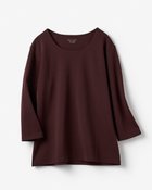 【ドゥクラッセ/DoCLASSE】のジュエルネックN/7分袖・ドゥクラッセTシャツ ダークブラウン|ID:prp329100004926032