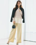 【ドゥクラッセ/DoCLASSE】の超長綿・異素材コンビプルオーバー ライトグレー|ID: prp329100004926037 ipo3291000000036963590