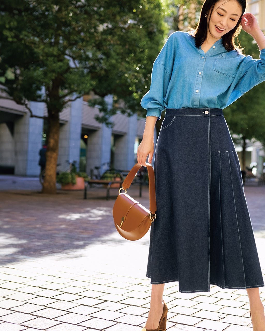 【ドゥクラッセ/DoCLASSE】のアシメタック・ラップ風デニムスカート 人気、トレンドファッション・服の通販 founy(ファニー) 　ファッション　Fashion　レディースファッション　Fashion for Women　スカート　Skirts　デニムスカート・カジュアルスカート　Denim Skirts　スタイリッシュ　Stylish, Fashionable　デニム　Denim, Jeans Material　フォルム　Silhouette, Form　ラップ　Wrap, Wrap Design　 other-1|ID: prp329100004926039 ipo3291000000036963593