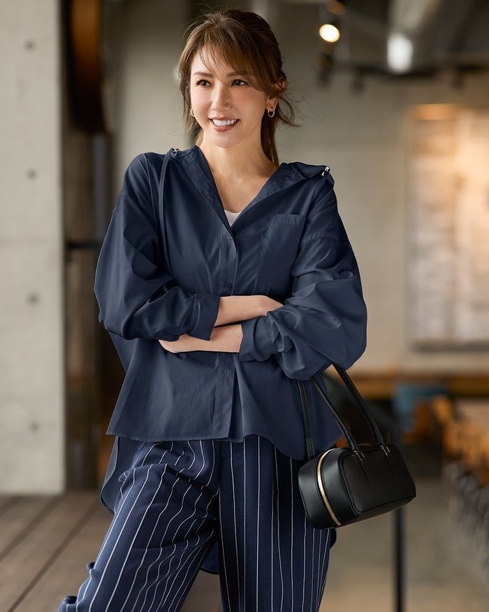 【ドゥクラッセ/DoCLASSE】のUVイージーケア・フードシャツ インテリア・キッズ・メンズ・レディースファッション・服の通販 founy(ファウニー) https://founy.com/ ファッション Fashion レディースファッション Fashion for Women トップス・カットソー Cut & Sew Tops シャツ・ブラウス・オフィスカジュアル Elegant Blouses & Button-Ups 吸水 Absorbent, Quick-Dry |ID: prp329100004926047 ipo3291000000037246048