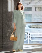 【ドゥクラッセ/DoCLASSE】のイージージョーゼット・セミワイドパンツ 人気、トレンドファッション・服の通販 founy(ファニー) ファッション Fashion レディースファッション Fashion for Women パンツ Pants & Trousers おすすめ Recommended / Our Picks なめらか Smooth, Silky Texture オケージョン Occasion Wear カットソー Cut and Sewn Top ジョーゼット Georgette, Semi-Sheer Fabric セットアップ Set-Up, Coordinated Outfit ドレープ Drape, Draping Fabric ビジネス 仕事 通勤 Business / Work / Commuting ワイド Wide, Wide Fit thumbnail ブルーグリーン|ID: prp329100004926056 ipo3291000000036963656