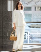 【ドゥクラッセ/DoCLASSE】のイージージョーゼット・セミワイドパンツ 人気、トレンドファッション・服の通販 founy(ファニー) ファッション Fashion レディースファッション Fashion for Women パンツ Pants & Trousers おすすめ Recommended / Our Picks なめらか Smooth, Silky Texture オケージョン Occasion Wear カットソー Cut and Sewn Top ジョーゼット Georgette, Semi-Sheer Fabric セットアップ Set-Up, Coordinated Outfit ドレープ Drape, Draping Fabric ビジネス 仕事 通勤 Business / Work / Commuting ワイド Wide, Wide Fit thumbnail オフホワイト|ID: prp329100004926056 ipo3291000000036963658