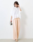 【ドゥクラッセ/DoCLASSE】のイージージョーゼット・セミワイドパンツ 人気、トレンドファッション・服の通販 founy(ファニー) ファッション Fashion レディースファッション Fashion for Women パンツ Pants & Trousers おすすめ Recommended / Our Picks なめらか Smooth, Silky Texture オケージョン Occasion Wear カットソー Cut and Sewn Top ジョーゼット Georgette, Semi-Sheer Fabric セットアップ Set-Up, Coordinated Outfit ドレープ Drape, Draping Fabric ビジネス 仕事 通勤 Business / Work / Commuting ワイド Wide, Wide Fit thumbnail ピンクベージュ|ID: prp329100004926056 ipo3291000000036963661