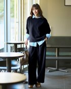 【ドゥクラッセ/DoCLASSE】のイージージョーゼット・セミワイドパンツ 人気、トレンドファッション・服の通販 founy(ファニー) ファッション Fashion レディースファッション Fashion for Women パンツ Pants & Trousers おすすめ Recommended / Our Picks なめらか Smooth, Silky Texture オケージョン Occasion Wear カットソー Cut and Sewn Top ジョーゼット Georgette, Semi-Sheer Fabric セットアップ Set-Up, Coordinated Outfit ドレープ Drape, Draping Fabric ビジネス 仕事 通勤 Business / Work / Commuting ワイド Wide, Wide Fit thumbnail ミッドナイトブルー|ID: prp329100004926056 ipo3291000000036963668