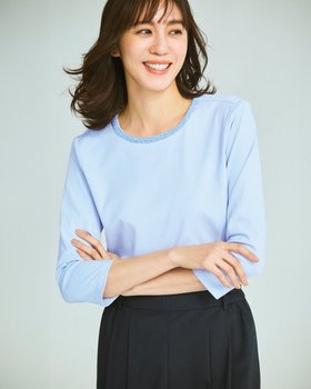 【ドゥクラッセ/DoCLASSE】のビジュークルーネック・ドゥクラッセTシャツ 人気、トレンドファッション・服の通販 founy(ファニー) ファッション Fashion レディースファッション Fashion for Women トップス・カットソー Cut & Sew Tops シャツ・ブラウス・オフィスカジュアル Elegant Blouses & Button-Ups ロングTシャツ・Tシャツ Longline T-Shirts & Tees カットソー・ベーシックTシャツ Cut-and-Sewn Tops / Stretch Tees & Basics アクセサリー Fashion Accessories カットソー Cut and Sewn Top ショルダー Shoulder, Shoulder Strap ジャケット Jacket, Outerwear ダブル Double, Double-Breasted 定番 Standard, Basic Item なめらか Smooth, Silky Texture 人気 Popular, Best Seller ビジュー Bijou, Jewel-like Accent フロント Front, Front Design ベーシック Basic, Essential ラベンダー Lavender リラックス Relax, Relaxed Fit 新作・新入荷 New Arrivals / New In エレガント 上品 Elegant ビジネス 仕事 通勤 Business / Work / Commuting |ID:prp329100004926058