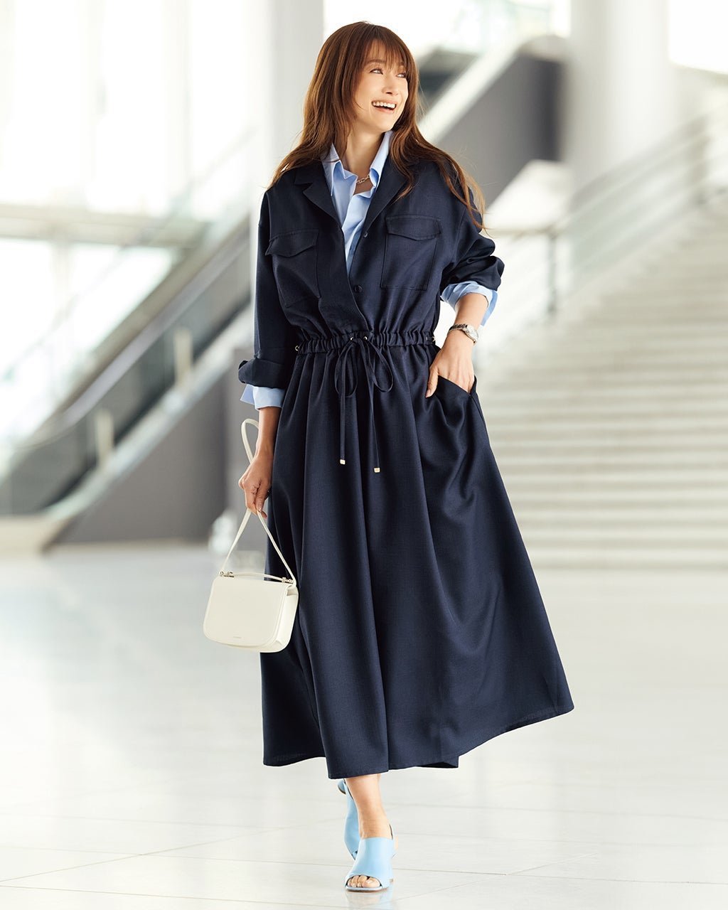 【ドゥクラッセ/DoCLASSE】のブッチャー織り・ポケットシャツワンピ 人気、トレンドファッション・服の通販 founy(ファニー) 　ファッション　Fashion　レディースファッション　Fashion for Women　ワンピース　Dresses　シャツワンピース / 1枚で着映えコーデ　Shirt Dresses　シャツワンピ　Shirt Dress, Shirt One-Piece　セットアップ　Set-Up, Coordinated Outfit　ポケット　Pocket, Pocket Detail　 other-1|ID: prp329100004926059 ipo3291000000036963683