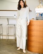 【ドゥクラッセ/DoCLASSE】のフォルムデニム・セミワイド/72cm 人気、トレンドファッション・服の通販 founy(ファニー) ファッション Fashion レディースファッション Fashion for Women パンツ Pants & Trousers ストレッチ Stretch, Stretchy Fabric デニム Denim, Jeans Material バランス Balance, Style Balance フォルム Silhouette, Form ワイド Wide, Wide Fit ヴィンテージ Vintage Style thumbnail オフホワイト|ID: prp329100004926060 ipo3291000000036963690