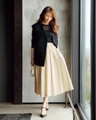 【ドゥクラッセ/DoCLASSE】のマットタフタ・タックフレアスカート 人気、トレンドファッション・服の通販 founy(ファニー) ファッション Fashion レディースファッション Fashion for Women スカート Skirts Aライン・フレアスカート A-Line & Flared Skirts タフタ Taffeta, Structured Fabric バランス Balance, Style Balance フレア Flare, Flared ランダム Random, Irregular thumbnail アイボリー|ID: prp329100004926062 ipo3291000000036963698