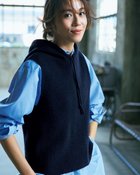 【ドゥクラッセ/DoCLASSE】のラムズウールニット・フードベスト 人気、トレンドファッション・服の通販 founy(ファニー) ファッション Fashion レディースファッション Fashion for Women アウター Coat / Outerwear Collection レディースジャケット・軽アウター Jackets ジャケット Jacket, Outerwear ストライプ Stripe, Striped Pattern フォルム Silhouette, Form ベスト Vest, Waistcoat 畦 Ribbed Knit thumbnail ネイビー|ID: prp329100004926064 ipo3291000000036963705