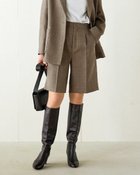 【ドゥクラッセ/DoCLASSE】の尾州リバー・ルーズフィットハーフパンツ グレー|ID: prp329100004926068 ipo3291000000037102225