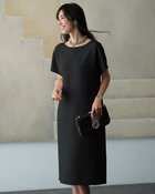 【ドゥクラッセ/DoCLASSE】のトリアセスキューバ・ストレートワンピース ブラック|ID: prp329100004926081 ipo3291000000037098075