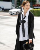 【ドゥクラッセ/DoCLASSE】のダブルリブ・ニットテーラードジャケット 人気、トレンドファッション・服の通販 founy(ファニー) ファッション Fashion レディースファッション Fashion for Women アウター Coat / Outerwear Collection レディースジャケット・軽アウター Jackets テーラードジャケット / 通勤・きれいめスタイル Tailored Jackets & Blazers ジャケット Jacket, Outerwear スマート Smart, Elegant ダブル Double, Double-Breasted ビジネス 仕事 通勤 Business / Work / Commuting thumbnail ブラック|ID: prp329100004926094 ipo3291000000036963844