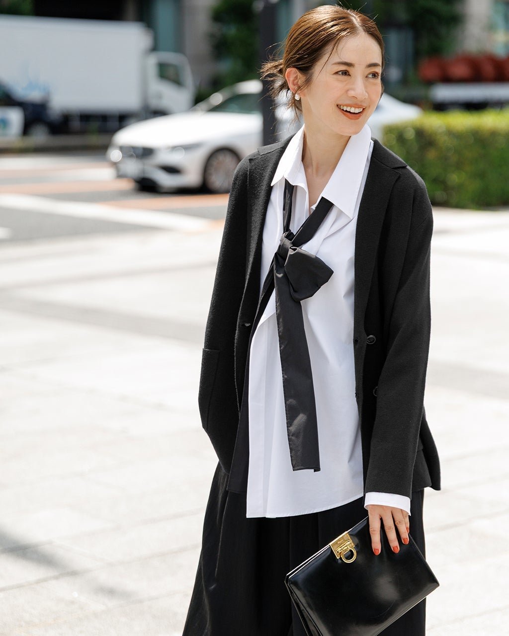 【ドゥクラッセ/DoCLASSE】のダブルリブ・ニットテーラードジャケット インテリア・キッズ・メンズ・レディースファッション・服の通販 founy(ファニー) 　ファッション　Fashion　レディースファッション　Fashion for Women　アウター　Coat / Outerwear Collection　レディースジャケット・軽アウター　Jackets　テーラードジャケット / 通勤・きれいめスタイル　Tailored Jackets & Blazers　ジャケット　Jacket, Outerwear　スマート　Smart, Elegant　ダブル　Double, Double-Breasted　ビジネス 仕事 通勤　Business / Work / Commuting　ブラック|ID: prp329100004926094 ipo3291000000036963844