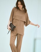 【ドゥクラッセ/DoCLASSE】のバックサテンジョーゼット・ケープブラウス 人気、トレンドファッション・服の通販 founy(ファニー) ファッション Fashion レディースファッション Fashion for Women トップス・カットソー Cut & Sew Tops シャツ・ブラウス・オフィスカジュアル Elegant Blouses & Button-Ups バッグ Bags 新作・新入荷 New Arrivals / New In おすすめ Recommended / Our Picks セットアップ Set-Up, Coordinated Outfit ドレープ Drape, Draping Fabric ノースリーブ Sleeveless, No-Sleeve エレガント 上品 Elegant thumbnail ベージュ|ID: prp329100004926108 ipo3291000000036963911