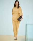 【ドゥクラッセ/DoCLASSE】のバックサテンジョーゼット・テーパードパンツ イエロー|ID: prp329100004926110 ipo3291000000037256357