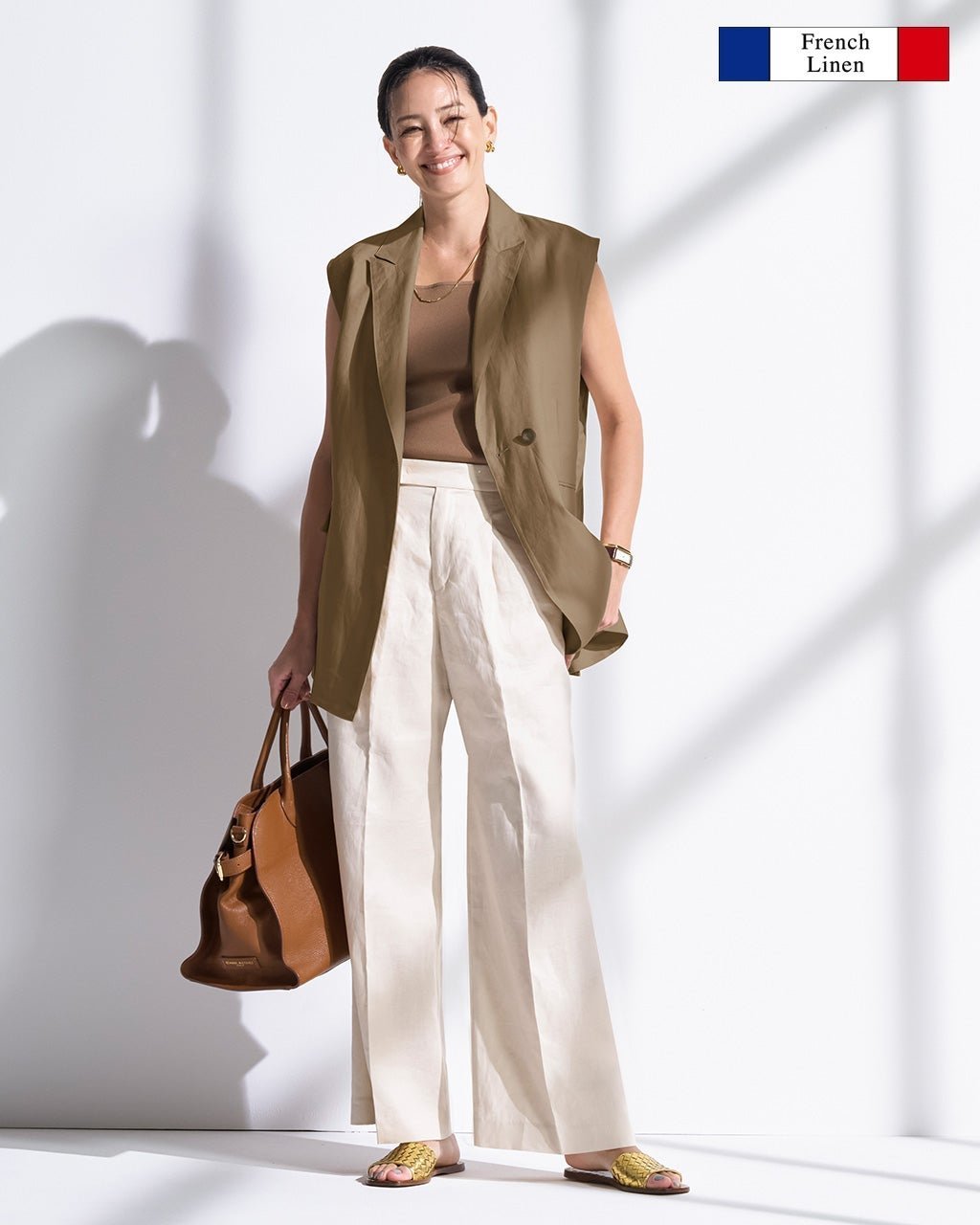 【ドゥクラッセ/DoCLASSE】のフレンチリネン・テーラードジレ インテリア・キッズ・メンズ・レディースファッション・服の通販 founy(ファニー) ファッション Fashion レディースファッション Fashion for Women アウター Coat / Outerwear Collection オケージョン Occasion Wear 春 Spring カッティング Cutting Detail セットアップ Set-Up, Coordinated Outfit 定番 Standard, Basic Item フランス France, French プレミアム Premium, High-End リネン Linen, Linen Fabric リュクス Luxury, Elegant, High-End, Chic ワイド Wide, Wide Fit S/S・春夏 SS, Spring/Summer, Warm Season 新作・新入荷 New Arrivals / New In 夏 Summer ビジネス 仕事 通勤 Business / Work / Commuting モカ|ID: prp329100004926113 ipo3291000000036963936