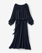 【ドゥクラッセ/DoCLASSE】のUVスラブ・ギャザーネックワンピース/普通丈 人気、トレンドファッション・服の通販 founy(ファニー) ファッション Fashion レディースファッション Fashion for Women ワンピース Dresses 新作・新入荷 New Arrivals / New In カットソー Cut and Sewn Top フォルム Silhouette, Form 夏 Summer 旅行 Travel thumbnail ネイビー|ID: prp329100004926116 ipo3291000000036963950