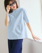 【ドゥクラッセ/DoCLASSE】のコットンポンチ・構築フォルムトップス ペールブルー|ID: prp329100004926120 ipo3291000000037256380