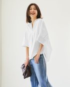 【ドゥクラッセ/DoCLASSE】のUVイージーケア・スキッパーシャツ 人気、トレンドファッション・服の通販 founy(ファニー) ファッション Fashion レディースファッション Fashion for Women トップス・カットソー Cut & Sew Tops シャツ・ブラウス・オフィスカジュアル Elegant Blouses & Button-Ups 新作・新入荷 New Arrivals / New In 吸水 Absorbent, Quick-Dry thumbnail ホワイト|ID: prp329100004926129 ipo3291000000036964022