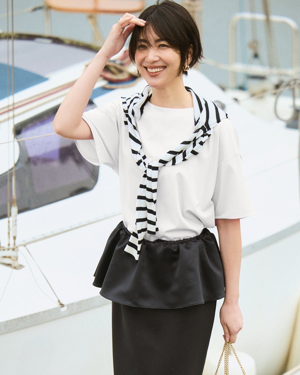 【ドゥクラッセ/DoCLASSE】のカノコカットソー・抜け感トップス インテリア・キッズ・メンズ・レディースファッション・服の通販 founy(ファニー) 　ファッション　Fashion　レディースファッション　Fashion for Women　トップス・カットソー　Cut & Sew Tops　シャツ・ブラウス・オフィスカジュアル　Elegant Blouses & Button-Ups　ロングTシャツ・Tシャツ　Longline T-Shirts & Tees　カットソー・ベーシックTシャツ　Cut-and-Sewn Tops / Stretch Tees & Basics　新作・新入荷　New Arrivals / New In　カットソー　Cut and Sewn Top　バランス　Balance, Style Balance　ワイド　Wide, Wide Fit　鹿の子　Piqué, Kanoko Fabric　オフホワイト|ID: prp329100004926130 ipo3291000000036964027