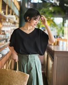 【ドゥクラッセ/DoCLASSE】のUVカット・前後2WAY総針編みプルオーバー 人気、トレンドファッション・服の通販 founy(ファニー) ファッション Fashion レディースファッション Fashion for Women トップス・カットソー Cut & Sew Tops ニット Knit Tops & Sweaters カジュアルプルオーバー・ニットトップス Pullovers & Knit Tops / Casual Pullovers 新作・新入荷 New Arrivals / New In スリーブ Sleeve, Long Sleeve / Short Sleeve セーター Sweater, Knitwear フレンチ French, French Style エレガント 上品 Elegant thumbnail ブラック|ID: prp329100004926134 ipo3291000000036964053