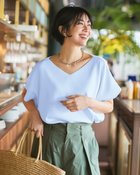 【ドゥクラッセ/DoCLASSE】のUVカット・前後2WAY総針編みプルオーバー 人気、トレンドファッション・服の通販 founy(ファニー) ファッション Fashion レディースファッション Fashion for Women トップス・カットソー Cut & Sew Tops ニット Knit Tops & Sweaters カジュアルプルオーバー・ニットトップス Pullovers & Knit Tops / Casual Pullovers 新作・新入荷 New Arrivals / New In スリーブ Sleeve, Long Sleeve / Short Sleeve セーター Sweater, Knitwear フレンチ French, French Style エレガント 上品 Elegant thumbnail アイスブルー|ID: prp329100004926134 ipo3291000000036964054