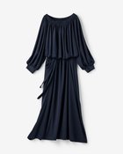 【ドゥクラッセ/DoCLASSE】のUVスラブ・ギャザーネックワンピース/長め丈 人気、トレンドファッション・服の通販 founy(ファニー) ファッション Fashion レディースファッション Fashion for Women ワンピース Dresses 新作・新入荷 New Arrivals / New In カットソー Cut and Sewn Top フォルム Silhouette, Form 夏 Summer 旅行 Travel thumbnail ネイビー|ID: prp329100004926142 ipo3291000000036964105