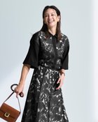 【ドゥクラッセ/DoCLASSE】のシアーオパール・半袖ブラウス ブラック|ID: prp329100004926146 ipo3291000000037140186