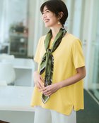 【ドゥクラッセ/DoCLASSE】のリネン混ストレッチ・Tブラウス 人気、トレンドファッション・服の通販 founy(ファニー) ファッション Fashion レディースファッション Fashion for Women トップス・カットソー Cut & Sew Tops シャツ・ブラウス・オフィスカジュアル Elegant Blouses & Button-Ups 新作・新入荷 New Arrivals / New In シンプル Simple, Minimal ストレッチ Stretch, Stretchy Fabric リネン Linen, Linen Fabric thumbnail イエロー|ID: prp329100004926147 ipo3291000000036964138