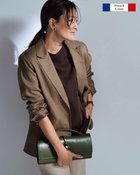【ドゥクラッセ/DoCLASSE】のフレンチリネン・テーラードジャケット モカ|ID: prp329100004926149 ipo3291000000037102276