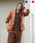 【ドゥクラッセ/DoCLASSE】のフレンチリネン・テーラードジャケット シナモン|ID: prp329100004926149 ipo3291000000037256447