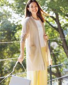 【ドゥクラッセ/DoCLASSE】のスパークリングニット・着流しカーディガン シャンパン|ID:prp329100004926155