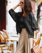 【ドゥクラッセ/DoCLASSE】のシアーシャツ・リブタンクセット 人気、トレンドファッション・服の通販 founy(ファニー) ファッション Fashion レディースファッション Fashion for Women トップス・カットソー Cut & Sew Tops シャツ・ブラウス・オフィスカジュアル Elegant Blouses & Button-Ups 新作・新入荷 New Arrivals / New In ギャザー Gathered, Ruffled シアー Sheer, See-Through タンク Tank Top, Sleeveless Top ブラウジング Blouson Silhouette, Cinched Waist エレガント 上品 Elegant thumbnail ブラック|ID: prp329100004926158 ipo3291000000036964203