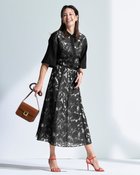 【ドゥクラッセ/DoCLASSE】のシアーオパール・フレアスカート ブラック|ID: prp329100004926164 ipo3291000000036964231