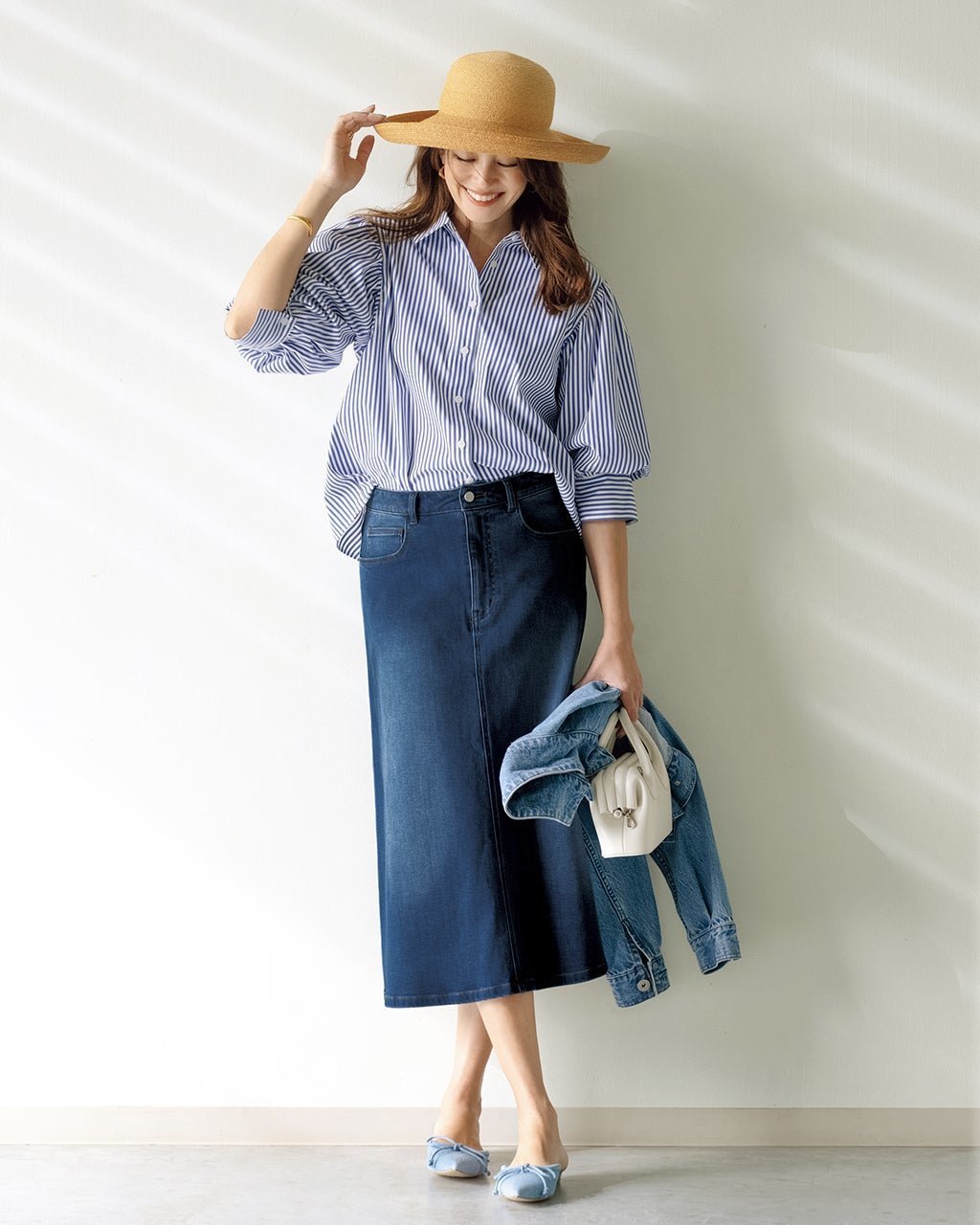 【ドゥクラッセ/DoCLASSE】のエアフレックスデニム・スカート/73cm 人気、トレンドファッション・服の通販 founy(ファニー) 　ファッション　Fashion　レディースファッション　Fashion for Women　スカート　Skirts　新作・新入荷　New Arrivals / New In　フィット　Fit, Slim Fit　ロング　Long, Long-Length　 other-1|ID: prp329100004926176 ipo3291000000036964279