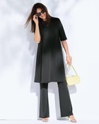 【ドゥクラッセ/DoCLASSE】のUVスラブ・セミフレアパンツ/63cm チャコール|ID:prp329100004926177