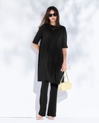 【ドゥクラッセ/DoCLASSE】のUVスラブ・セミフレアパンツ/63cm ブラック|ID:prp329100004926177