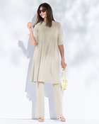 【ドゥクラッセ/DoCLASSE】のUVスラブ・セミフレアパンツ/63cm ストーン|ID:prp329100004926177