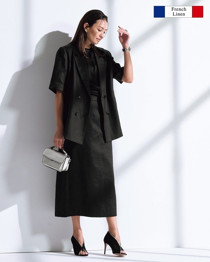 【ドゥクラッセ/DoCLASSE】のフレンチリネン・ナロースカート インテリア・キッズ・メンズ・レディースファッション・服の通販 founy(ファニー) https://founy.com/ ファッション Fashion レディースファッション Fashion for Women セットアップ Matching Sets スカート・ミニ/ミディ/マキシ Skirts / Mini, Midi & Maxi Skirts 新作・新入荷 New Arrivals / New In オケージョン Occasion Wear シンプル Simple, Minimal ジャケット Jacket, Outerwear セットアップ Set-Up, Coordinated Outfit フランス France, French フロント Front, Front Design プレミアム Premium, High-End リネン Linen, Linen Fabric ビジネス 仕事 通勤 Business / Work / Commuting 夏 Summer 春 Spring S/S・春夏 SS, Spring/Summer, Warm Season |ID: prp329100004926180 ipo3291000000036964298