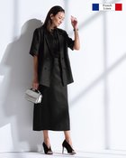 【ドゥクラッセ/DoCLASSE】のフレンチリネン・ナロースカート ブラック|ID: prp329100004926180 ipo3291000000036964300