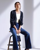 【ドゥクラッセ/DoCLASSE】のスパンコールドライニット・カーディガン ネイビー|ID: prp329100004926181 ipo3291000000037032123