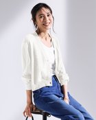 【ドゥクラッセ/DoCLASSE】のスパンコールドライニット・カーディガン ホワイト|ID: prp329100004926181 ipo3291000000037032124