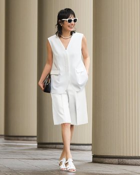 【ドゥクラッセ/DoCLASSE】のドライタッチツイル・ハーフパンツ 人気、トレンドファッション・服の通販 founy(ファニー) ファッション Fashion レディースファッション Fashion for Women セットアップ Matching Sets レディースパンツ・ボトムス Pants & Trousers / Bottoms パンツ Pants & Trousers ショートパンツ・ハーフパンツ High-Waisted & Relaxed Shorts 新作・新入荷 New Arrivals / New In おすすめ Recommended / Our Picks スマート Smart, Elegant セットアップ Set-Up, Coordinated Outfit センター Center, Center Line ドレス Dress, One-Piece ハーフ Half, Half-Length 夏 Summer 春 Spring S/S・春夏 SS, Spring/Summer, Warm Season |ID:prp329100004926182