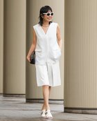 【ドゥクラッセ/DoCLASSE】のドライタッチツイル・ハーフパンツ 人気、トレンドファッション・服の通販 founy(ファニー) ファッション Fashion レディースファッション Fashion for Women セットアップ Matching Sets レディースパンツ・ボトムス Pants & Trousers / Bottoms パンツ Pants & Trousers ショートパンツ・ハーフパンツ High-Waisted & Relaxed Shorts 新作・新入荷 New Arrivals / New In おすすめ Recommended / Our Picks スマート Smart, Elegant セットアップ Set-Up, Coordinated Outfit センター Center, Center Line ドレス Dress, One-Piece ハーフ Half, Half-Length 夏 Summer 春 Spring S/S・春夏 SS, Spring/Summer, Warm Season thumbnail オフホワイト|ID: prp329100004926182 ipo3291000000036964311