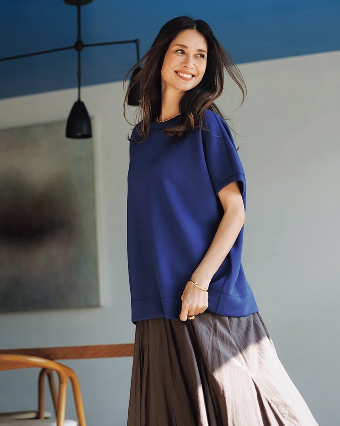 【ドゥクラッセ/DoCLASSE】のシルキーダンボール・ワイドT インテリア・キッズ・メンズ・レディースファッション・服の通販 founy(ファニー) https://founy.com/ ファッション Fashion レディースファッション Fashion for Women トップス・カットソー Cut & Sew Tops 新作・新入荷 New Arrivals / New In なめらか Smooth, Silky Texture カットソー Cut and Sewn Top スリーブ Sleeve, Long Sleeve / Short Sleeve チュニック Tunic, Long Top フレンチ French, French Style 夏 Summer 春 Spring S/S・春夏 SS, Spring/Summer, Warm Season |ID: prp329100004926184 ipo3291000000036964316