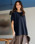 【ドゥクラッセ/DoCLASSE】のシルキーダンボール・ワイドT ミッドナイトブルー|ID:prp329100004926184